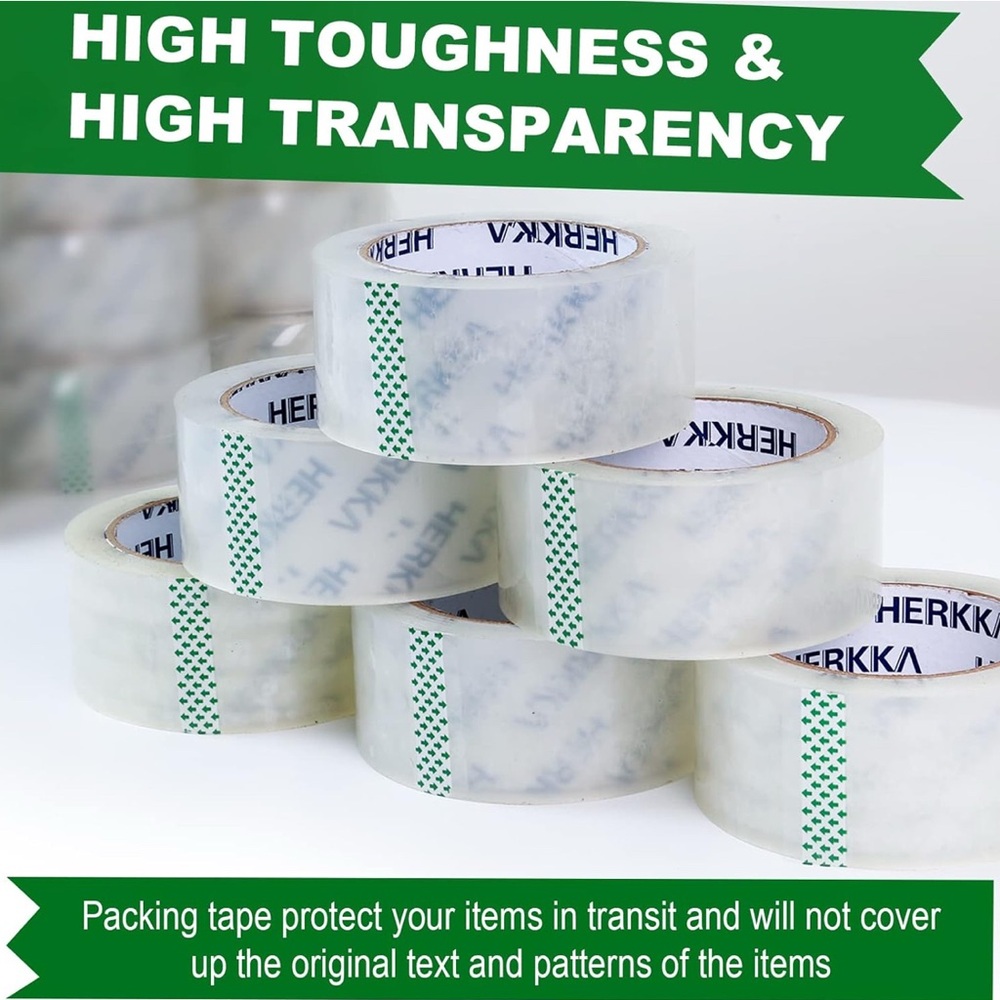 Clear Packing Supply Tape Heavy Duty 2mml 3 or 6 pack Pack 110 yards New